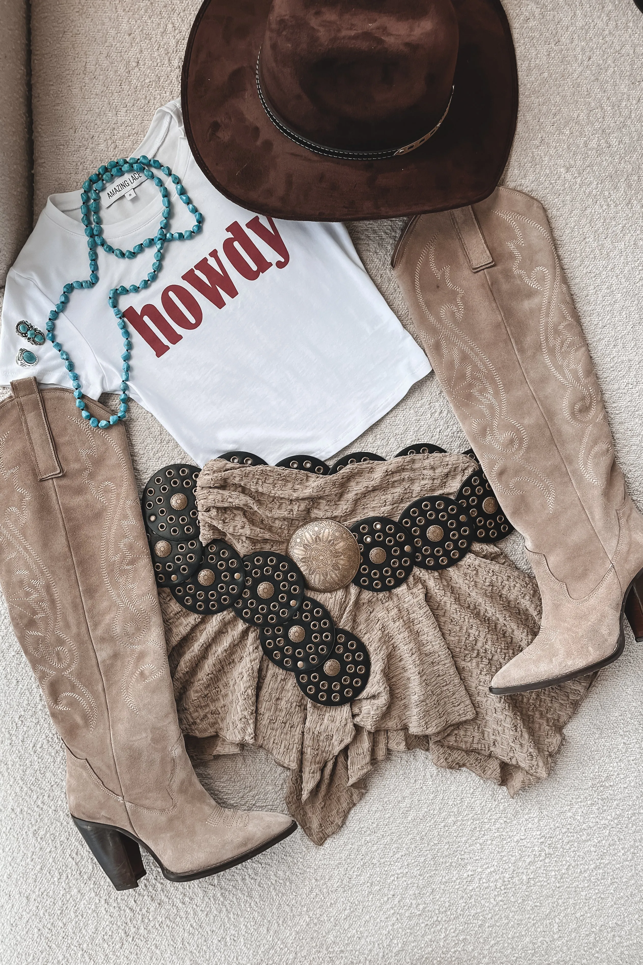 Howdy Cropped Babydoll Tee