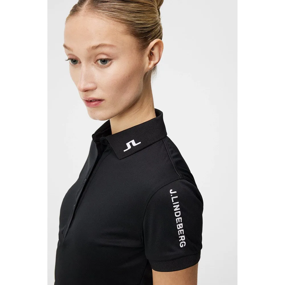 J.Lindeberg Women's Tour Tech Golf Polo Shirt - Black