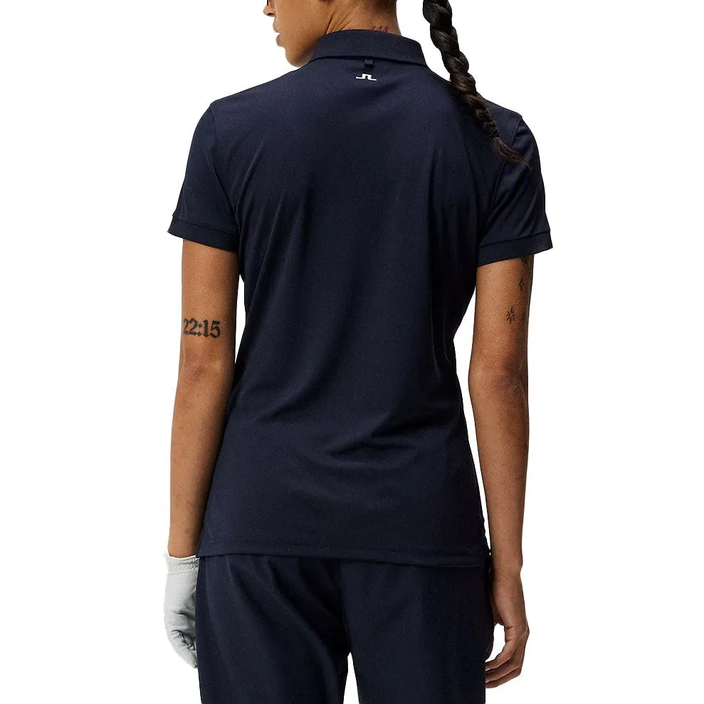 J.Lindeberg Women's Tour Tech Golf Polo Shirt - JL Navy