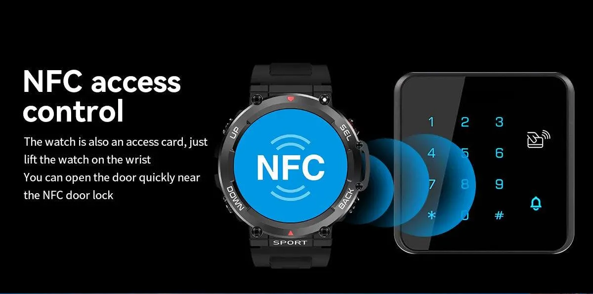 LEMFO Music Smartwatch Bluetooth Call sports NFC|Your Ultimate Health and Fitness Companion