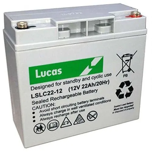 Lucas LSLC-22-12 22Ah AGM Golf battery