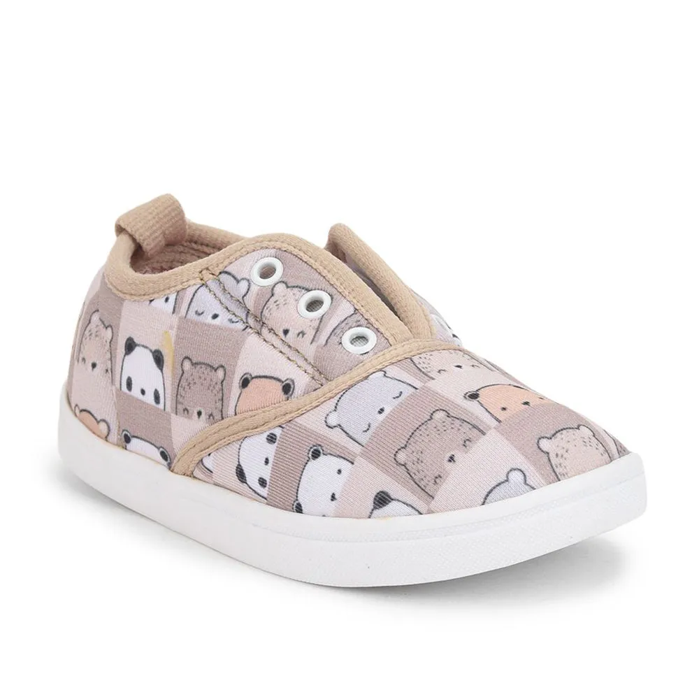 Lucy & Luke (Beige) Casual Lacing Shoes For Kids Mint-3 By Liberty