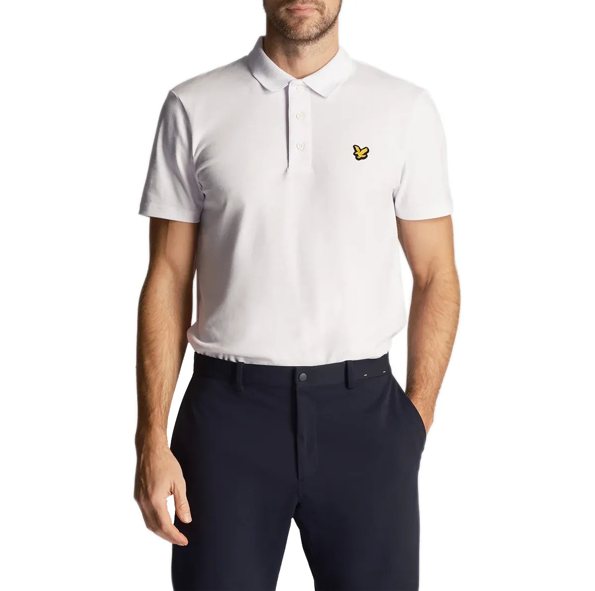 Lyle & Scott Golf Tech Polo Shirt - White