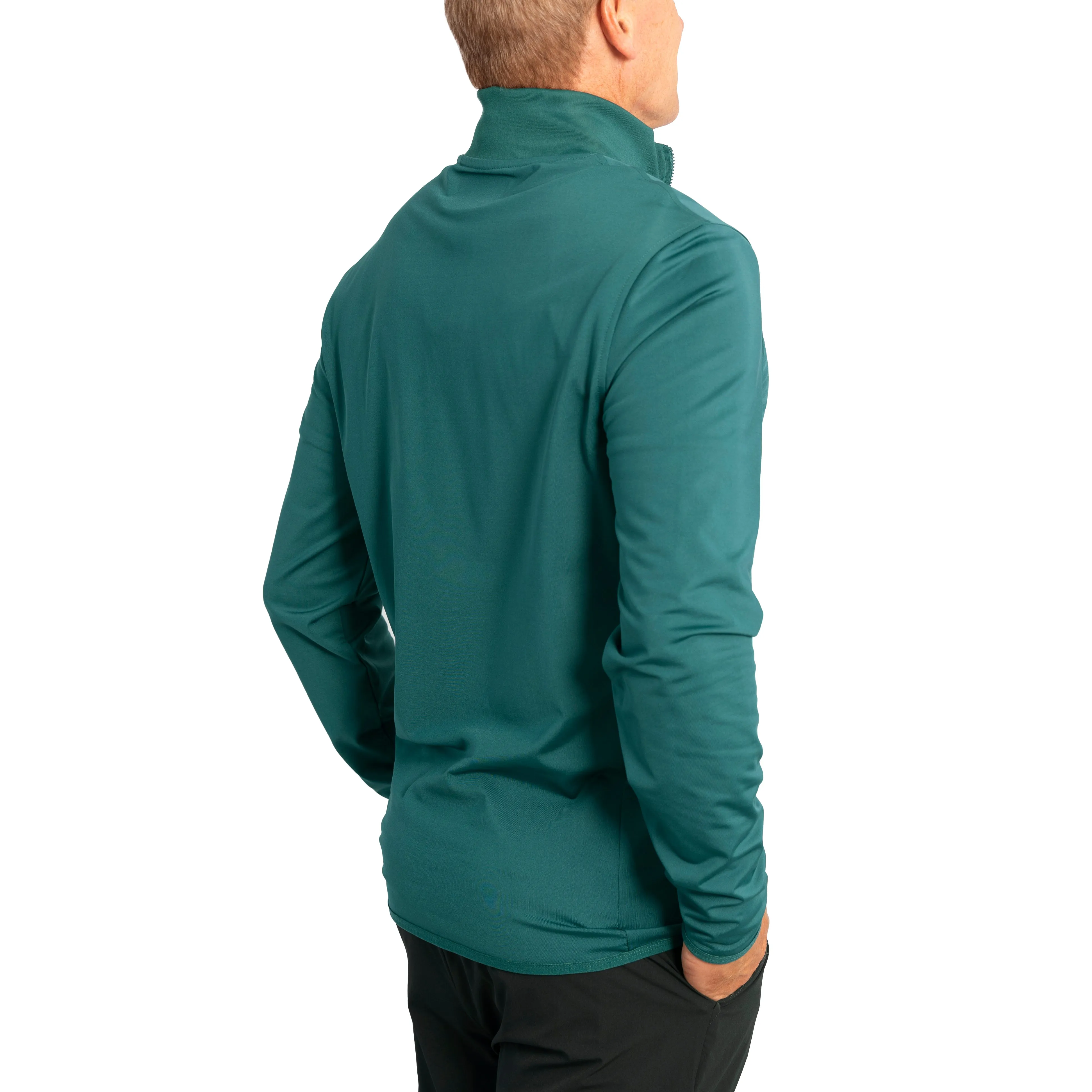 Lyle & Scott Tech 1/4 Zip Midlayer - Golf Green