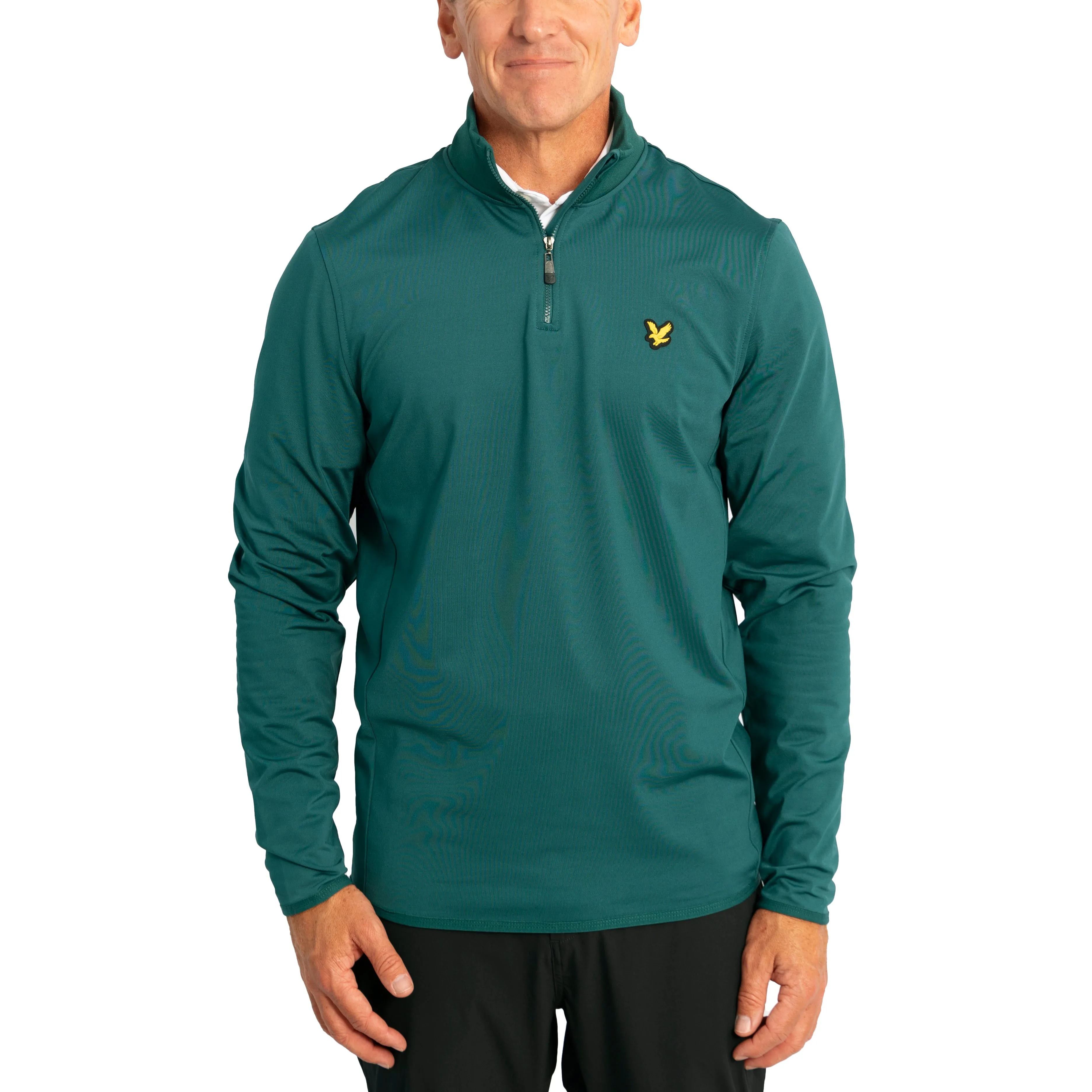 Lyle & Scott Tech 1/4 Zip Midlayer - Golf Green