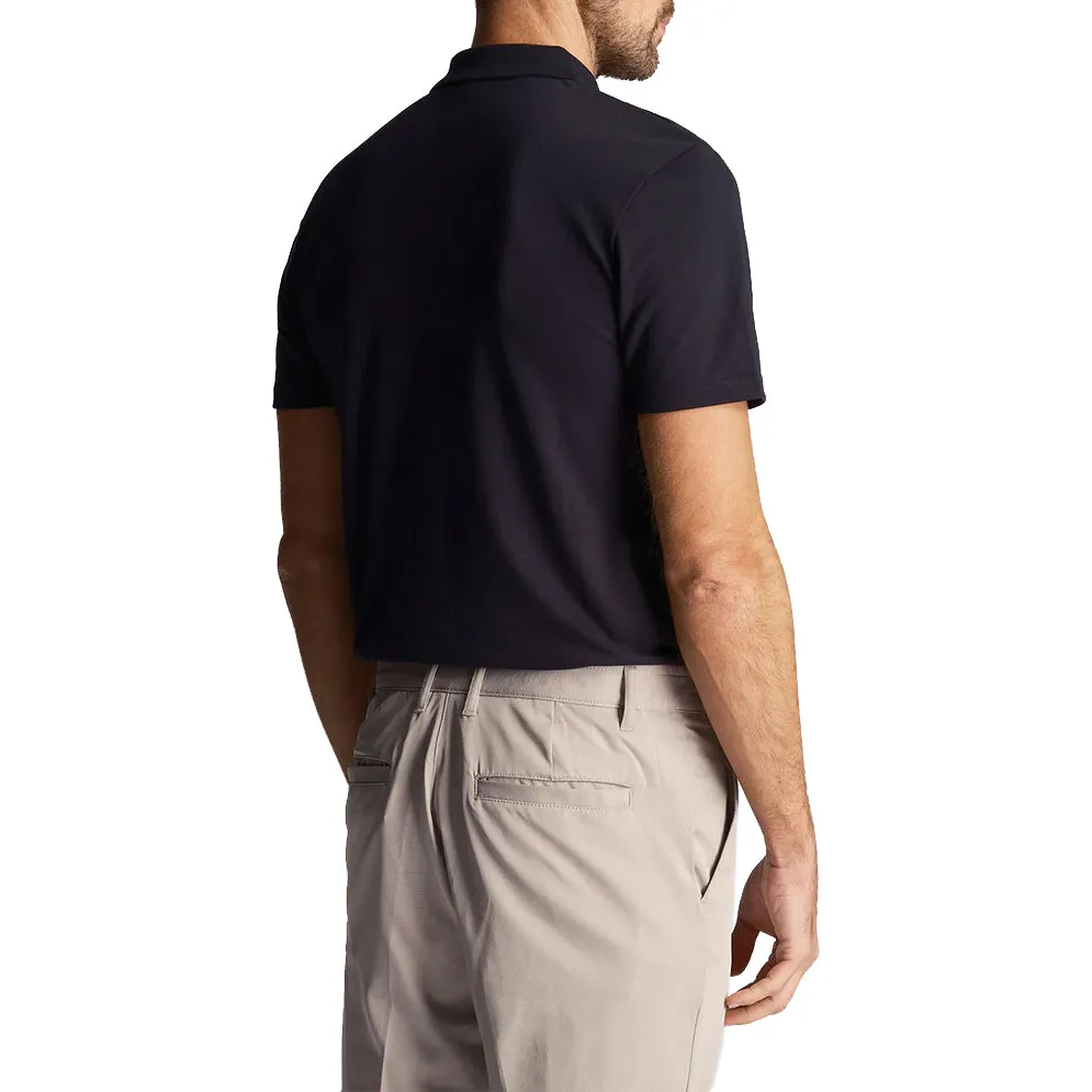 Lyle & Scott Tonal Eagle Golf Tech Polo Shirt - Dark Navy