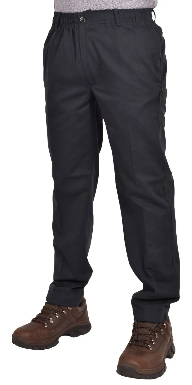 Men Elasticated Waist Work Casual Rugby Trouser- Navy