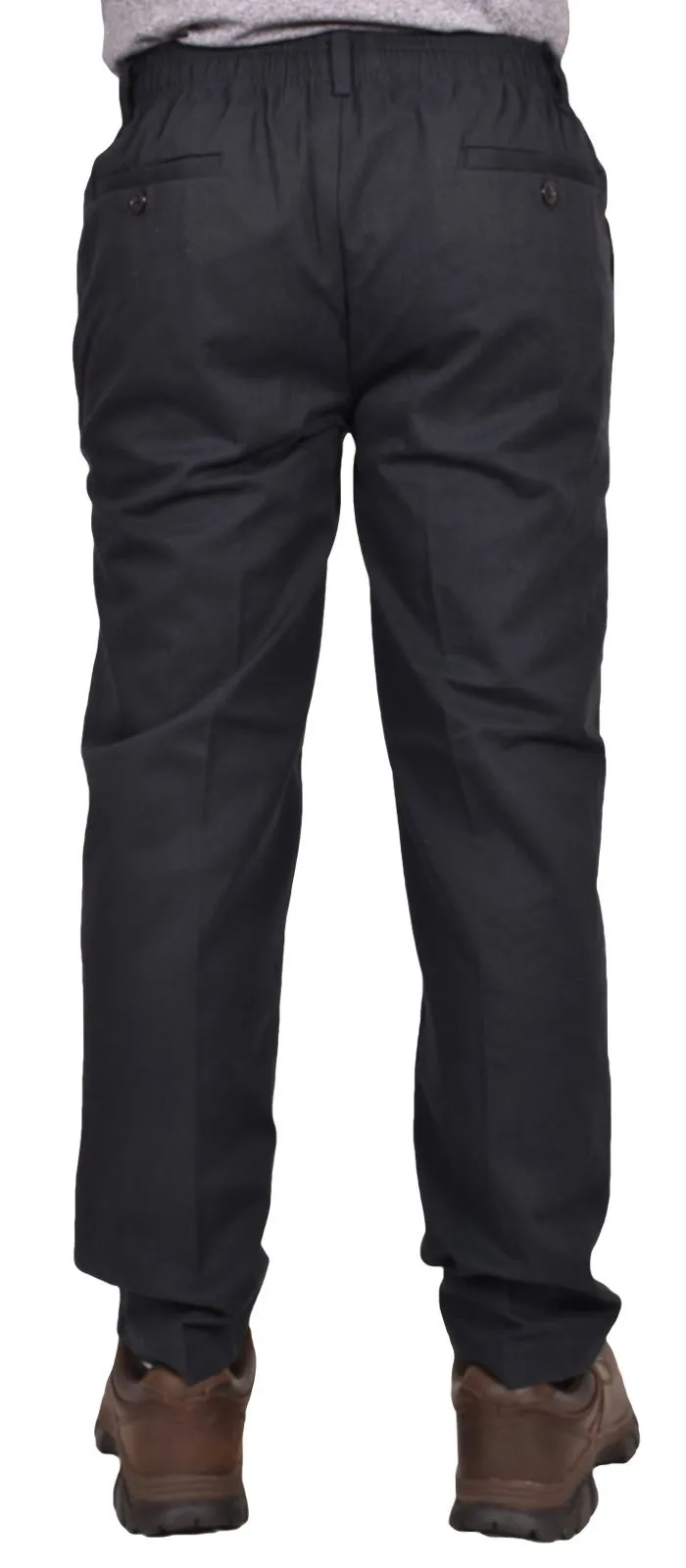 Men Elasticated Waist Work Casual Rugby Trouser- Navy