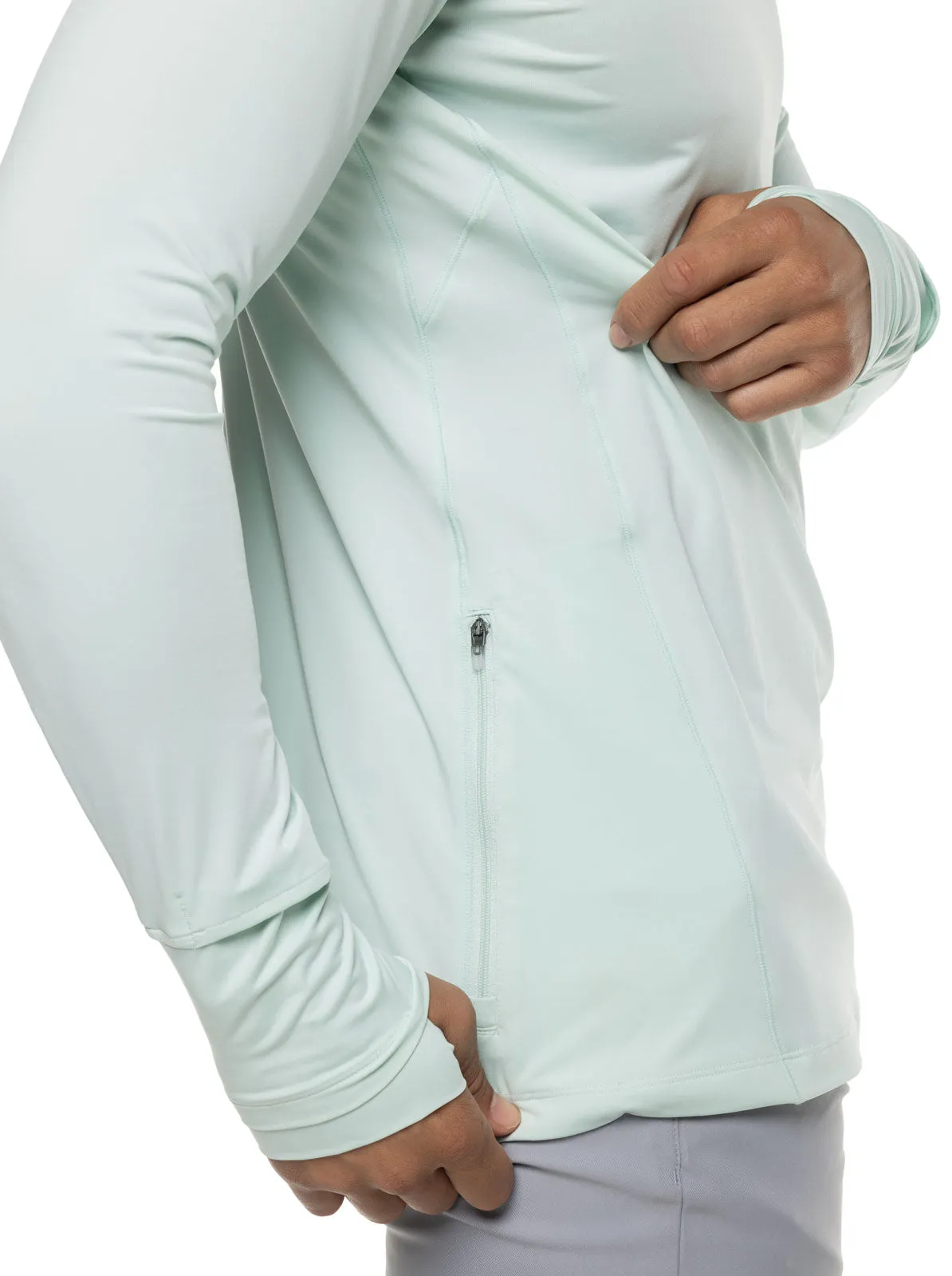 Men's Agility Performance Hoodie  |  Misty Aqua