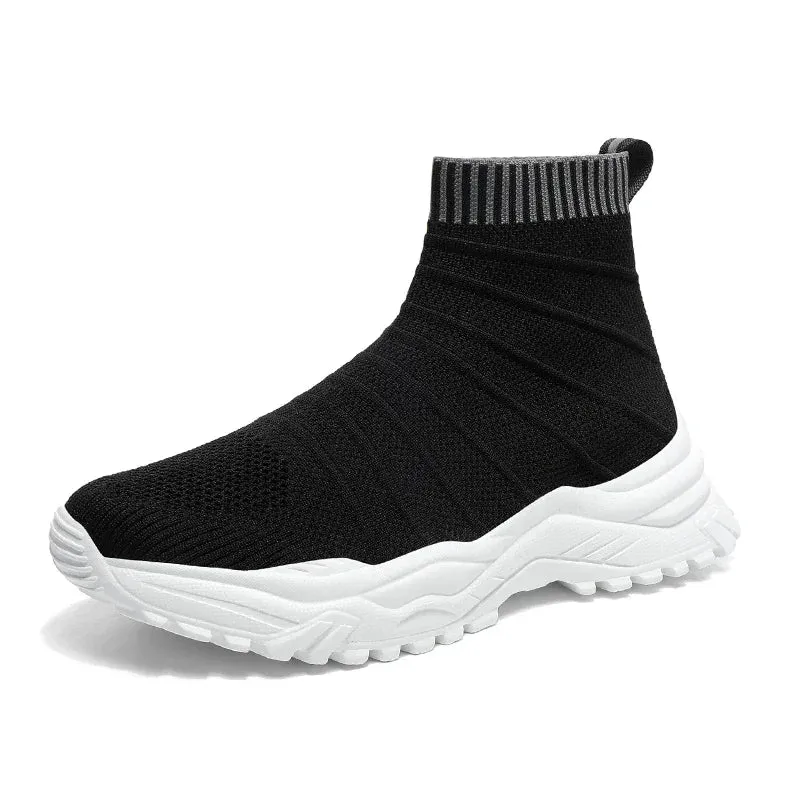 Men's and Women's Casual Shoes - High-top Sock Sneakers - TSS406