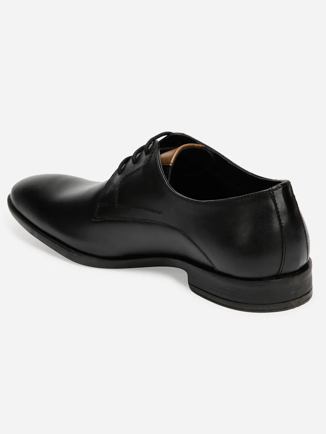 Men's Black Regular Toe Lace Up Formal  (ID2113)