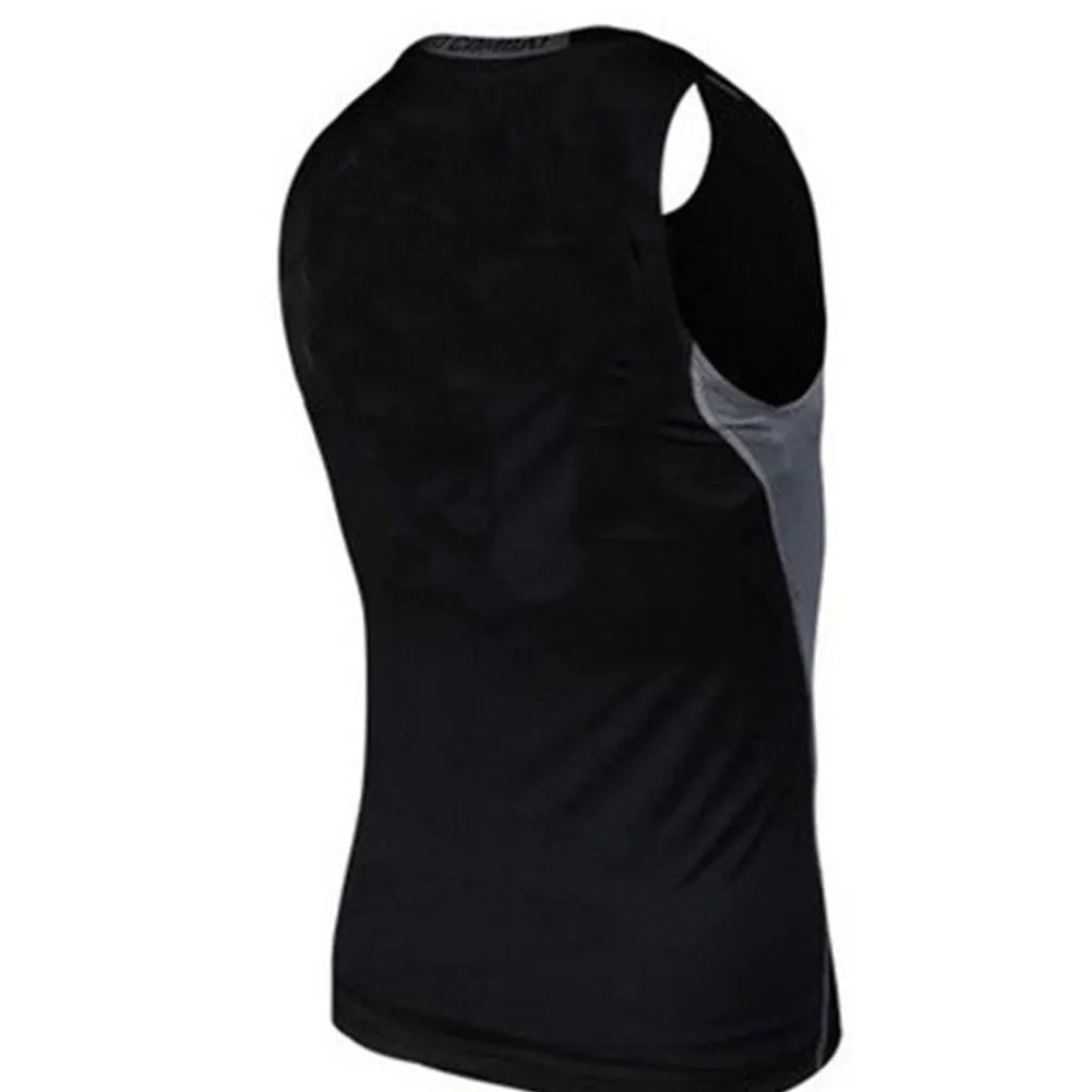 Mens Compression Sleeveless Sports Tight Shirts Fitness GYM Base Layer Top Asian S-XXL