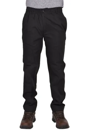 Mens Elasticated Waist Polycotton Trousers