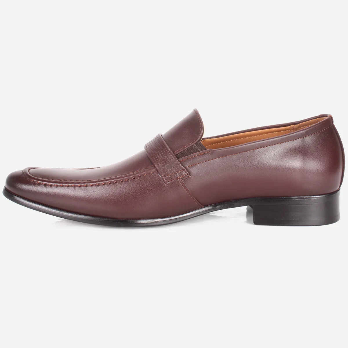 Mens "HUZIM" Leather Office Formal Slide In Shoes