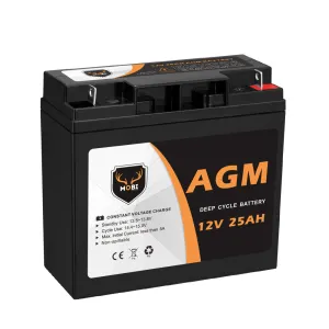 Mobi 12V 25AH AGM Battery Deep Cycle Mobility Scooter Golf Cart Camping 4x4