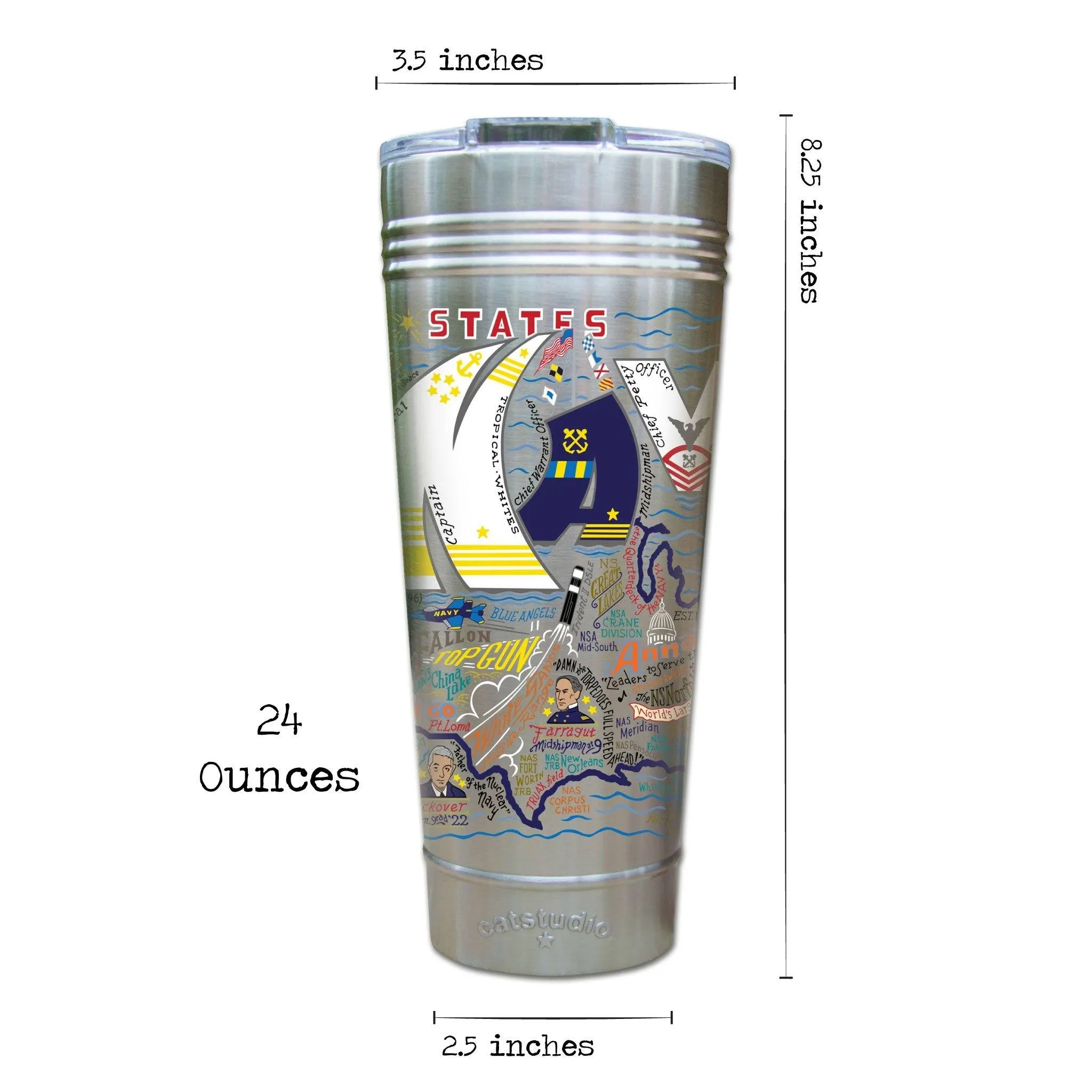 Navy Thermal Tumbler