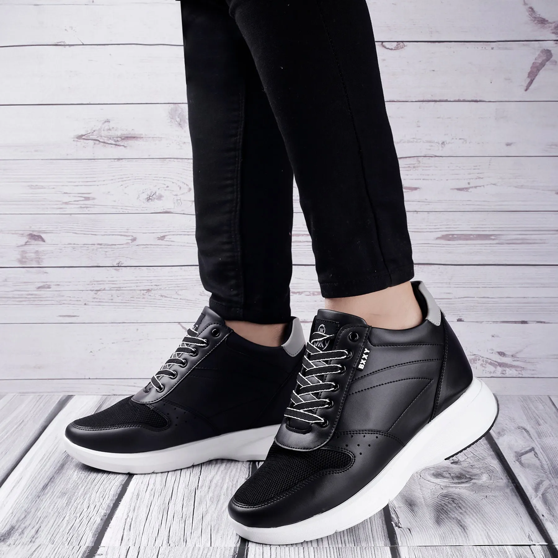 New Stylish 3.5 Inch Hidden Height Increasing Casual Sneaker And Party Wear Lace-Up Shoes