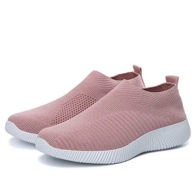 OCW Women Crystal Breathable Slip On Walking Summer Shoes