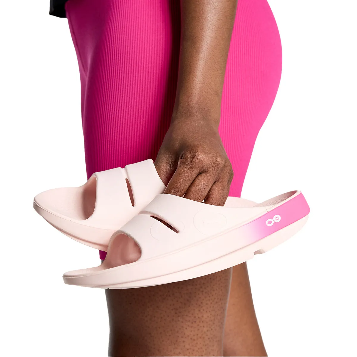 Oofos Ooahh Sport Slide Womens | Blush Fade