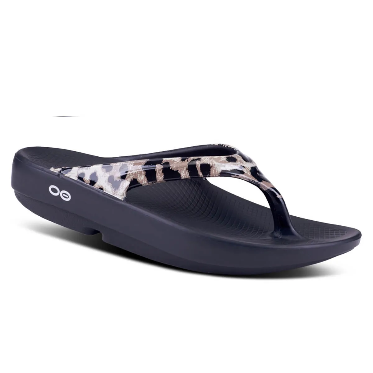 OOFOS OOlala Women's Recovery Sandal | Cheetah Ltd edition