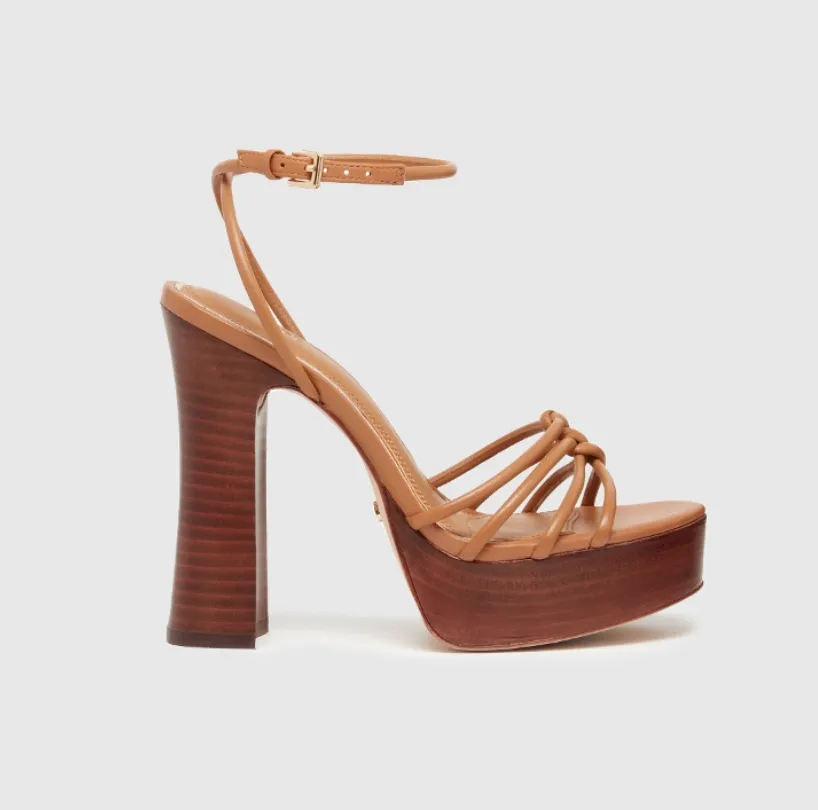 Paige Haley Platform Sandal Cognac