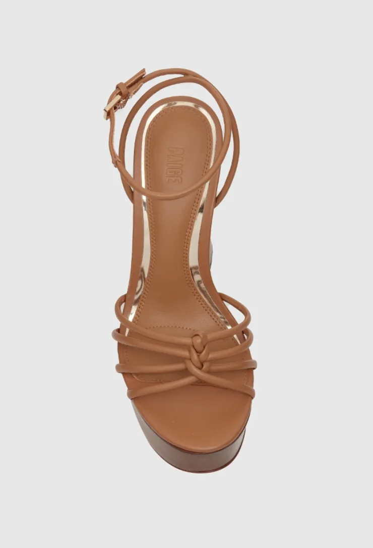 Paige Haley Platform Sandal Cognac