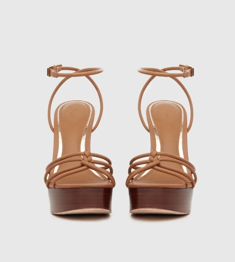 Paige Haley Platform Sandal Cognac