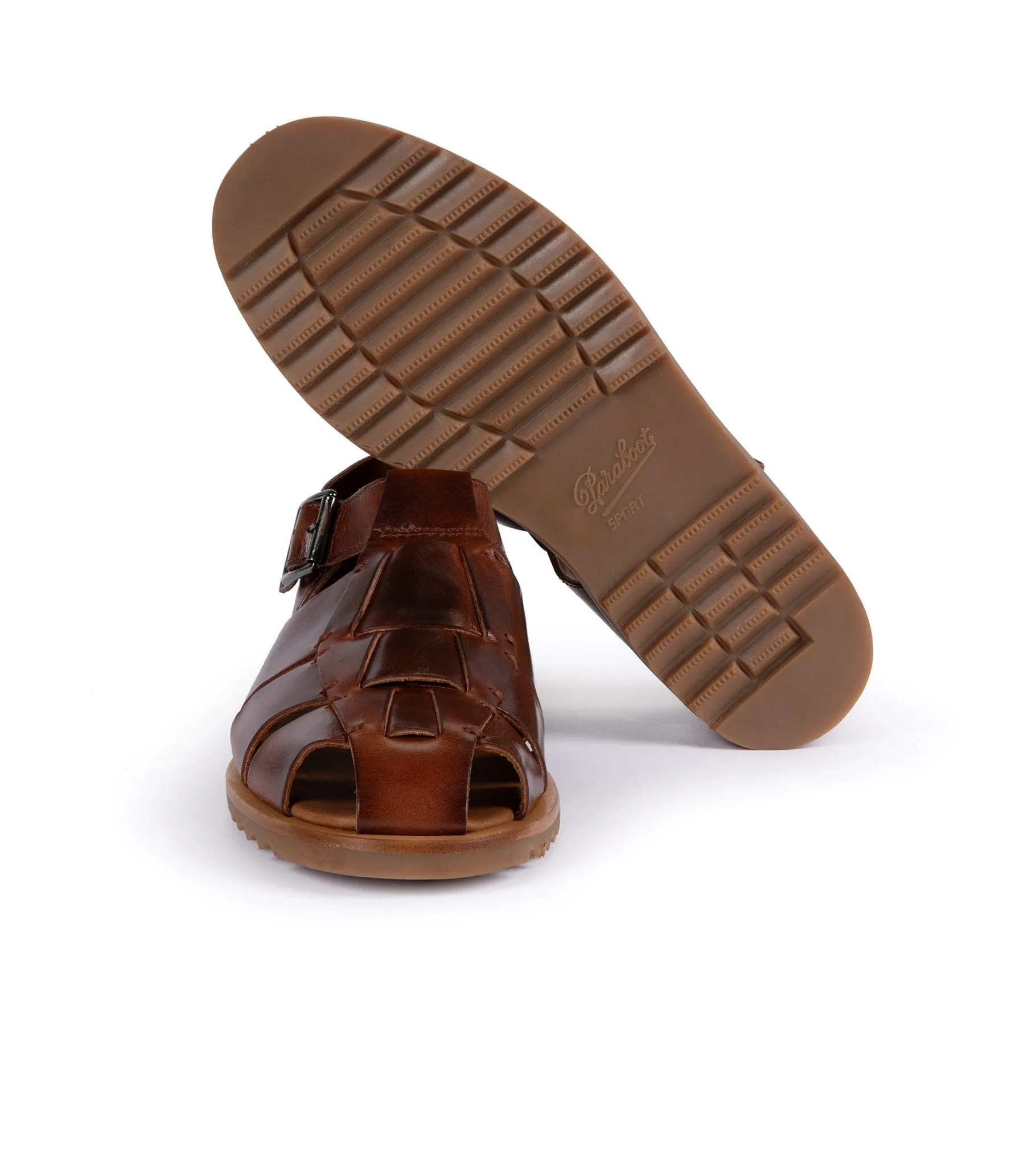 Paraboot Pacific Leather Sandals: Marron