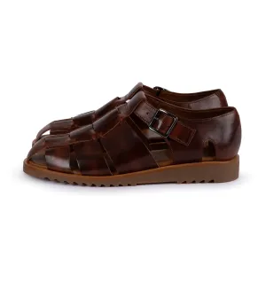 Paraboot Pacific Leather Sandals: Marron