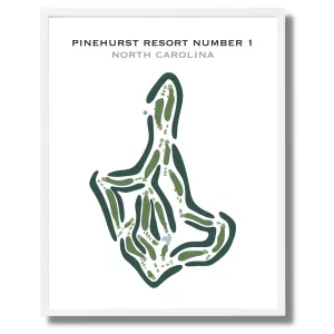 Pinehurst Resort #1, North Carolina - Printed Golf Courses