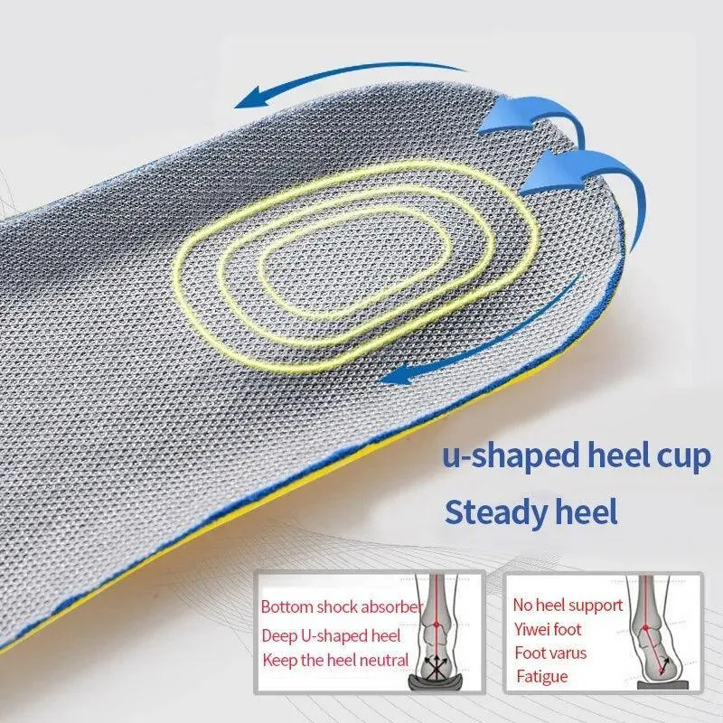 Premium Orthopedic Memory Foam Insoles for Enhanced Foot Support and Comfort