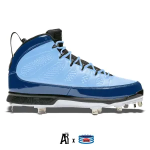 "Carolina" Jordan 9 Retro Cleats