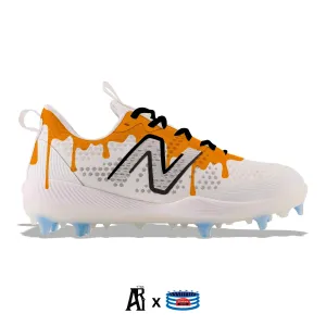 "Orange Drip" New Balance FuelCell COMPv3 TPU Baseball Cleats