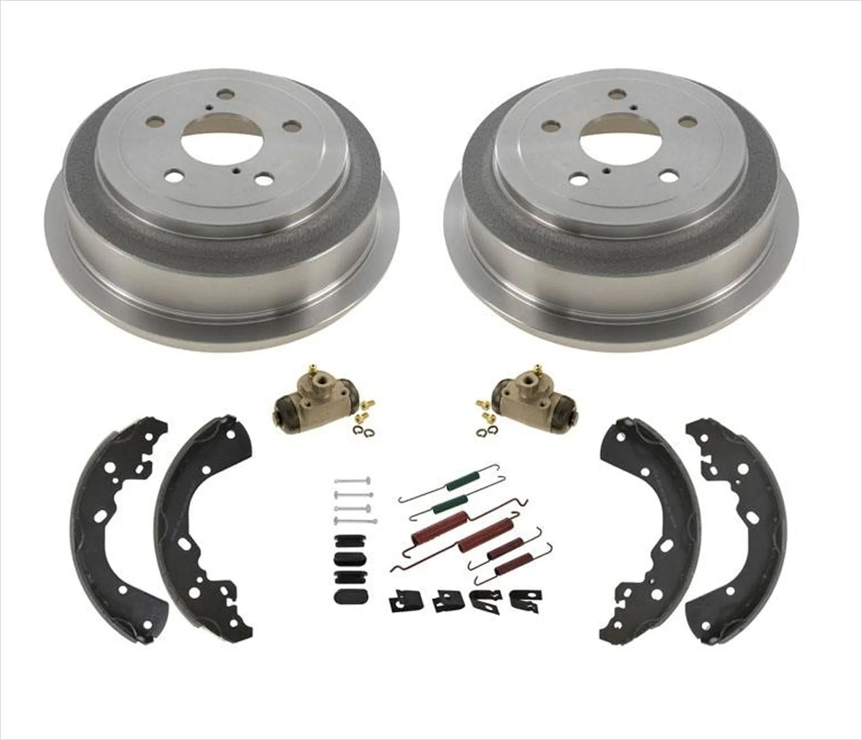 Rear Brake Drums & Shoes Wheel Cylinders & Hardware Kit For Dodge Dakota 2006