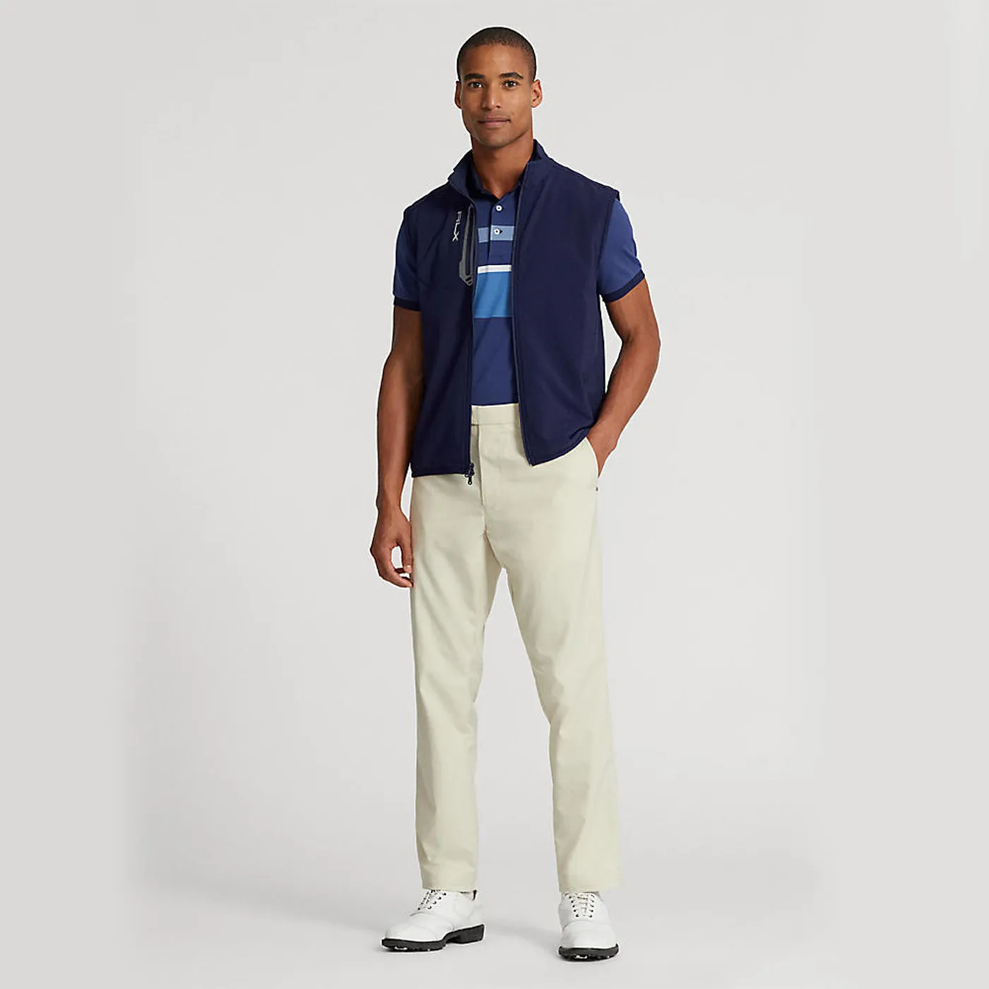 RLX Ralph Lauren Tech Terry Golf Vest - French Navy