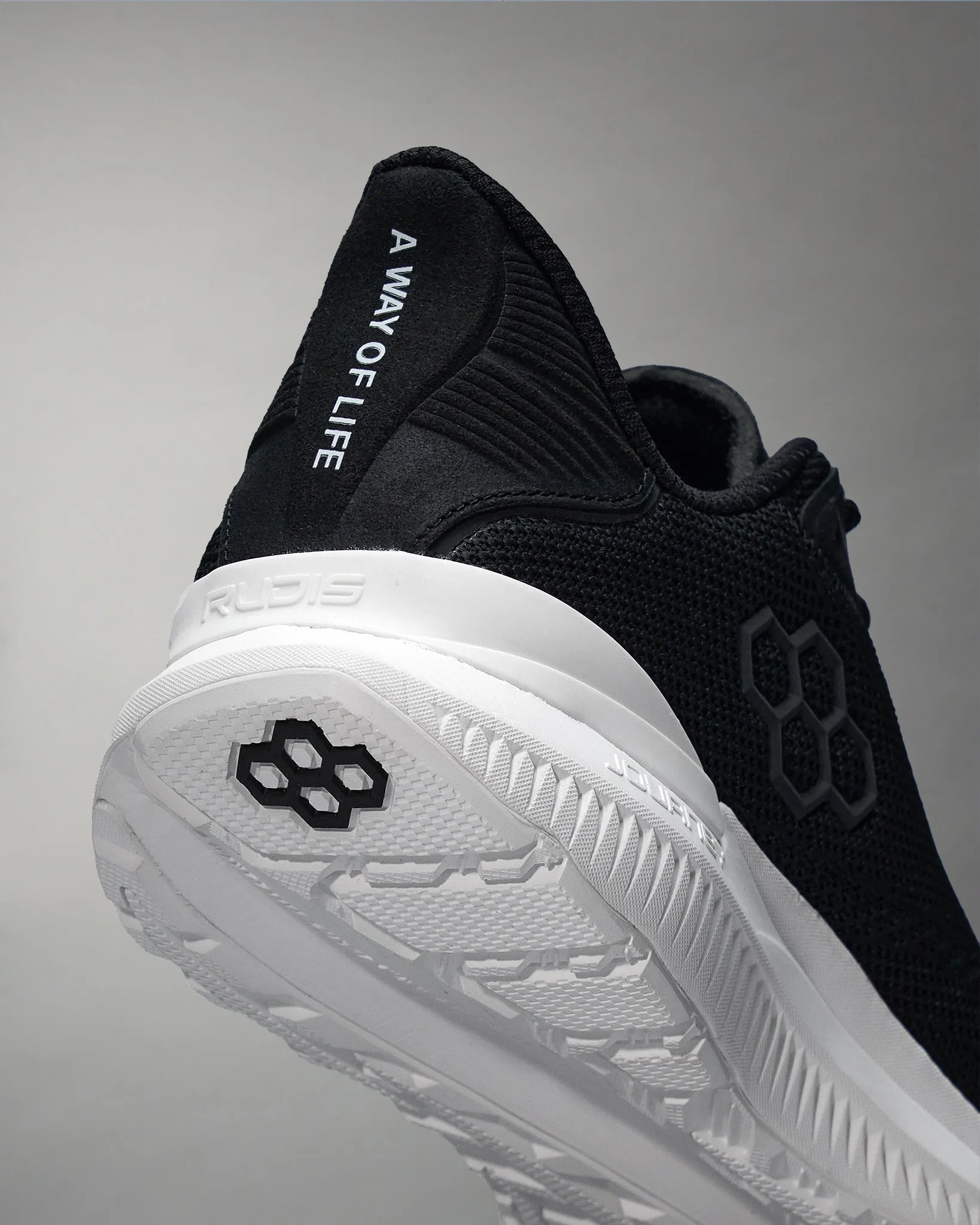 RUDIS Journey Knit Adult Training Shoes - Black/White