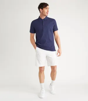 Samuel Cotton Pique Polo - Blue