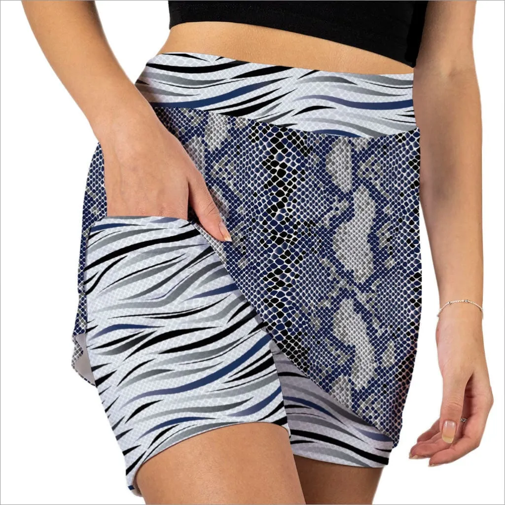 SASSY SNAKE SNAKESKIN SKORT