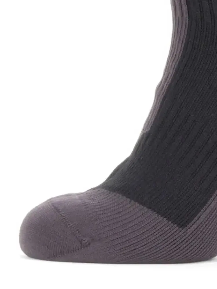 SEALSKINZ Starston Socks - Waterproof Extreme Cold Weather Mid Length Sock - Black & Grey