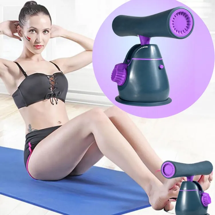 Sit-Up Aids Fitness Equipment Household Fixed Feet Yoga Abdominal Exercises Trainer(Elegant Purple)