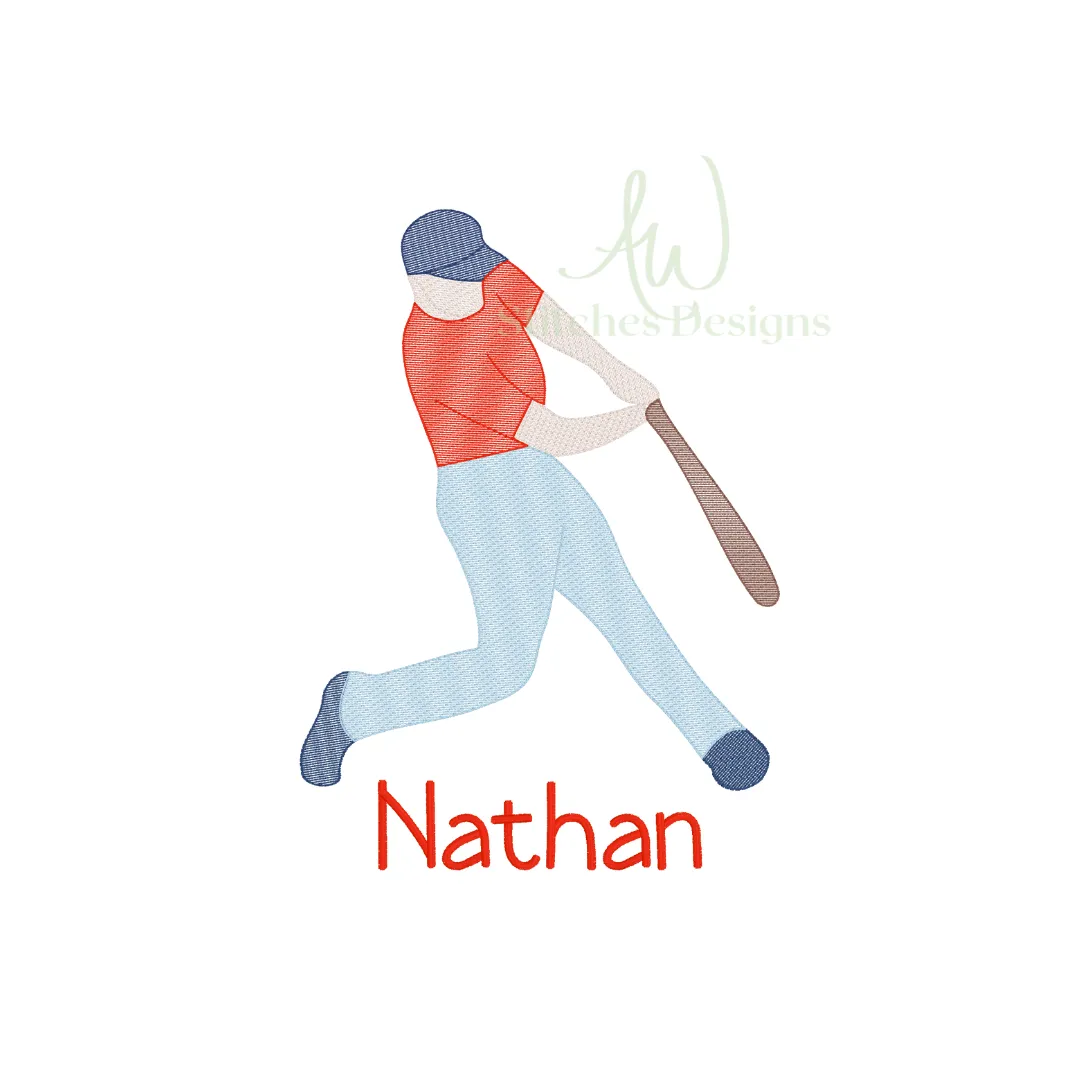 Sketch Baseball Player