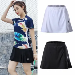 Summer Sports Skirt with Shorts Badminton Table Tennis Women Skorts Breathable Anti Leakage Yoga Golf Jogging Skirts