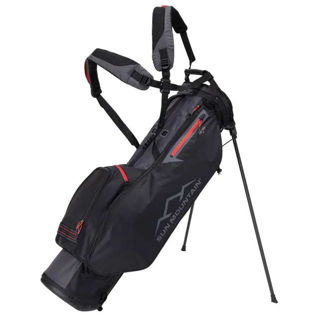 Sun Mountain 2.5  Stand Bag - Black/ Steel/ Rush Red