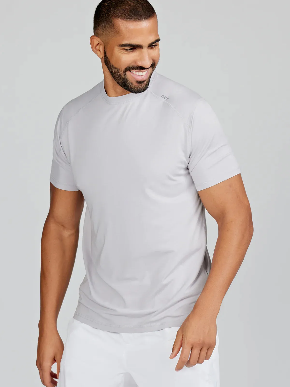 tasc Performance Carrollton Fitness T-Shirt - Seasonal in Silver