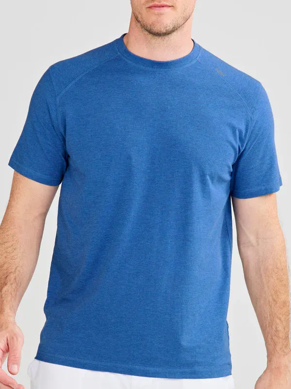 tasc Performance Men's Carrollton Fitness T-Shirt - Core in Galactic Blue Heather