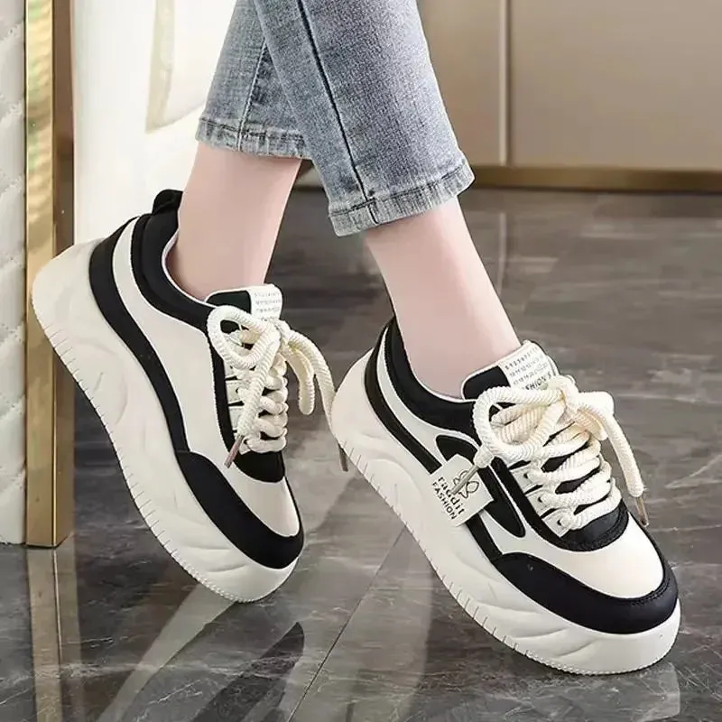 TAVIMART  -  Women's Shoes High on Platform Ladies Footwear New Arrival Stylish Sale H Korean Vulcanized Shoe Fashion Cheap Quality A In