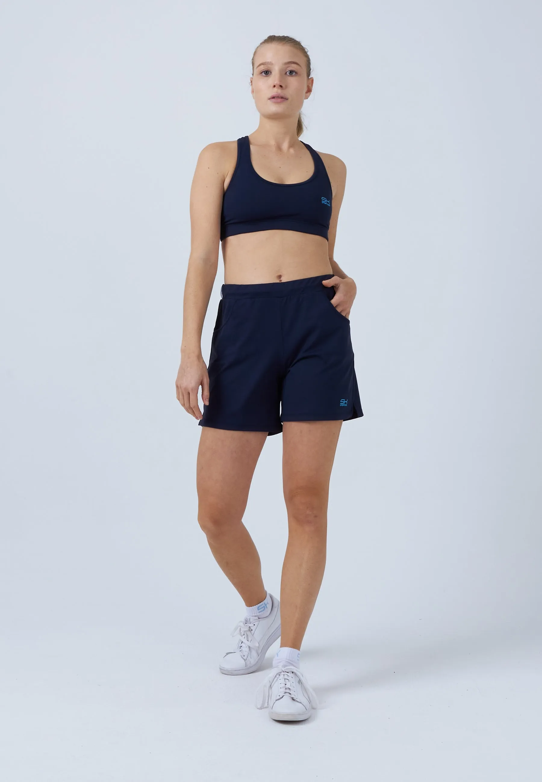 Tennis Bermuda Shorts, navy blue