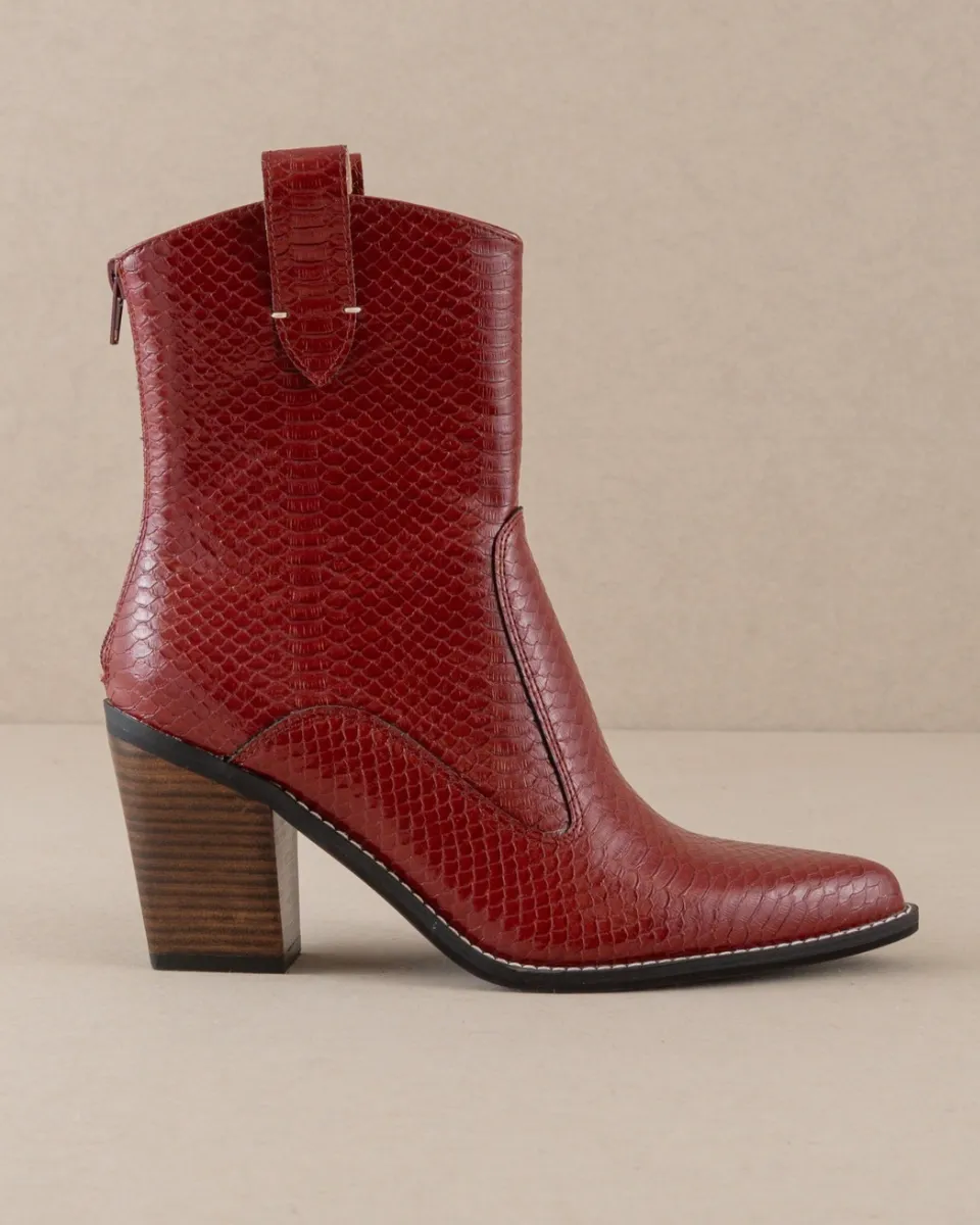 THE TARA WESTERN BOOT IN RED