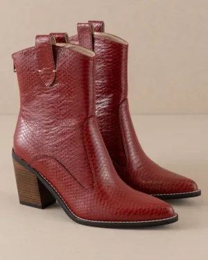 THE TARA WESTERN BOOT IN RED