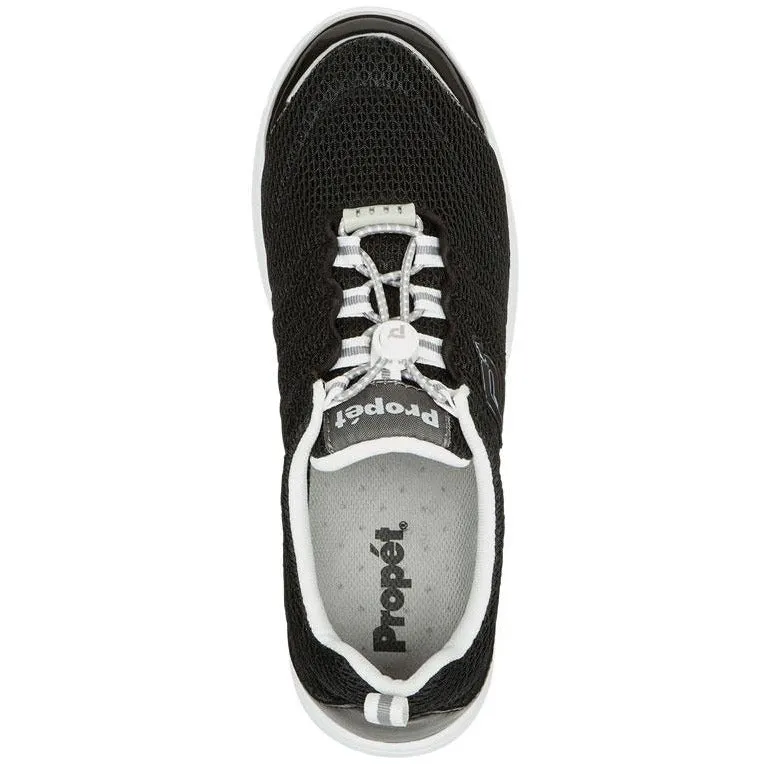 Travel Walker Black Mesh Walking Shoes